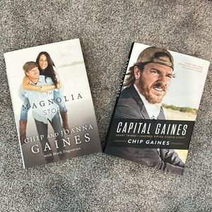 The magnolia story, Chip and Joanna Gaines, and capital gains book. sold as set